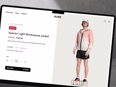 Runs - Online Store Framer Site
