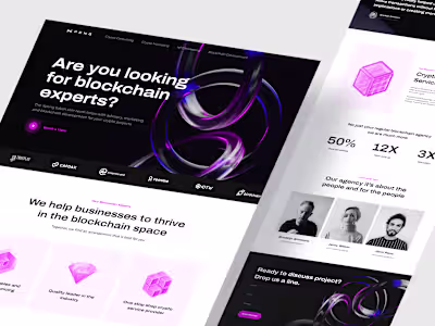 Website for Blockchain Agency