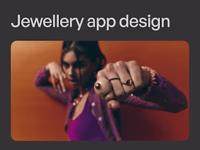 Jewellery App design concept