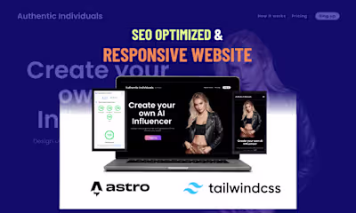 SAAS Landing Page Website With SEO