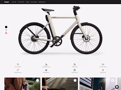Shopify & Framer - Cowboy E-bike Web Content Creation