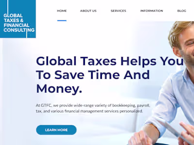 Global Taxes & Financial Consulting – WordPress Website Design
