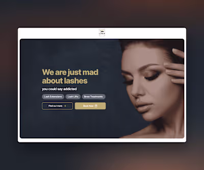 Lash Addiction Framer Website