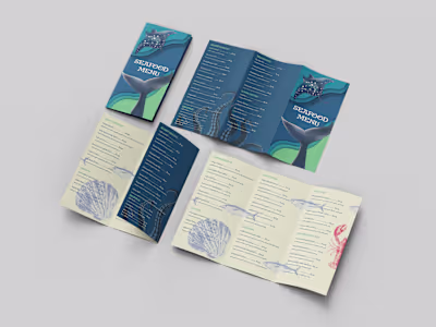 Seafood Bistro Menu Design