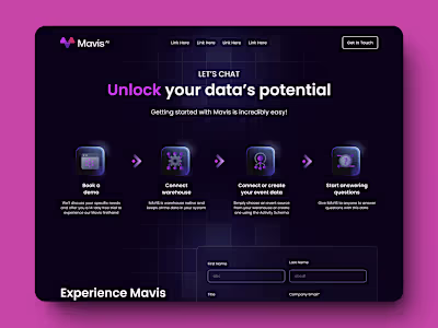 UX, UI Web Design and Development, Dark Mode for Mavis A