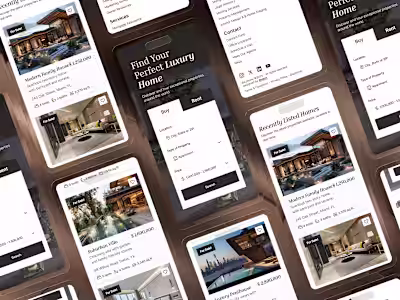 Modern Real Estate Platform UX/UI Design