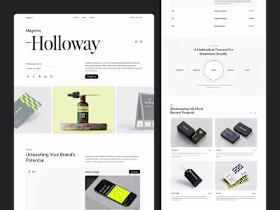 Magenta - Personal Portfolio Landing Page