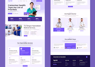 Doctor Health Care || Landing page design || Figma