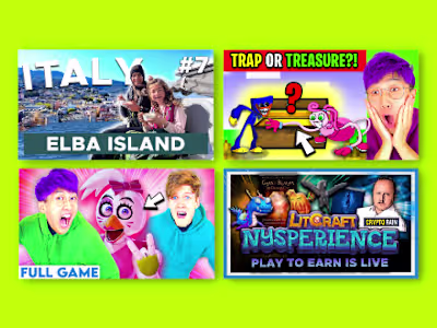 YouTube and Social Media Thumbnail Porfolio