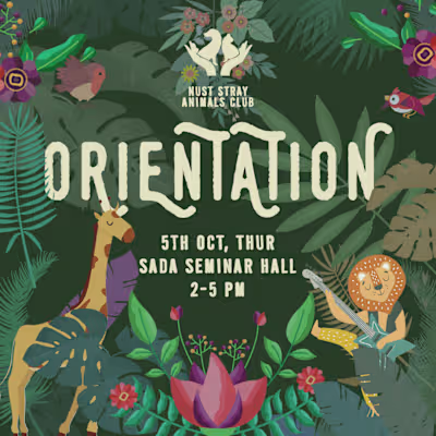 Orientation Invitation and Social Media Post 