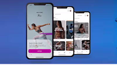 Fitness Mobile App- UI/UX design case study 