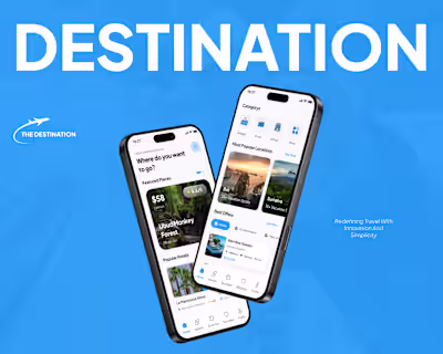 The Destination | Travel | Mobile App | UI UX