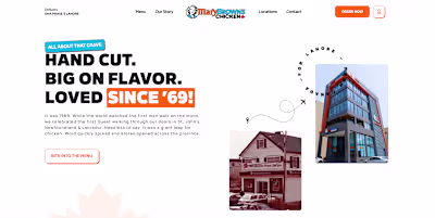 Mary Brown’s Chicken Developed a dedicated web platform for ...