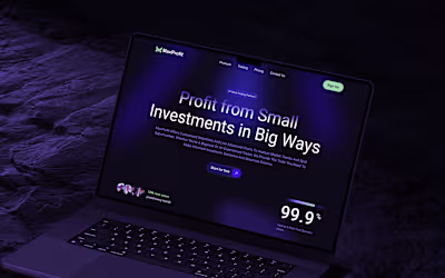 MaxProfit - Fintech Landing Page Design