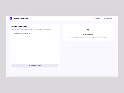 Self-improving YouTube Content Agent. You upload video trans...