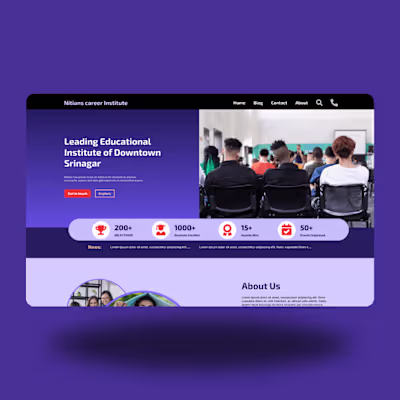 Website for Education Center