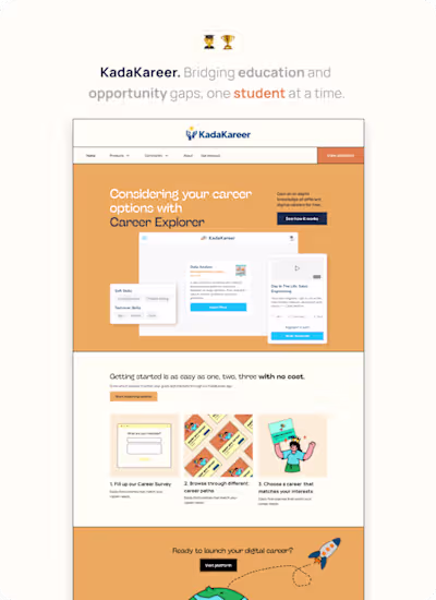 KadaKareer Website Redesign