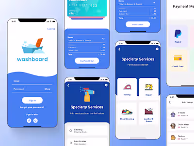 Washboard App Concept | Product Design