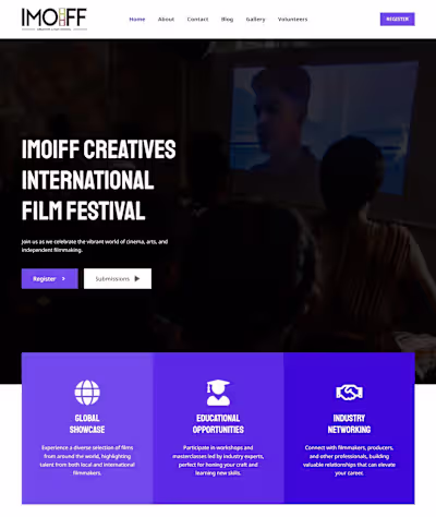 Imo Film Festival Website Development