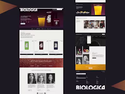 Biologica – Website Design
Designed a