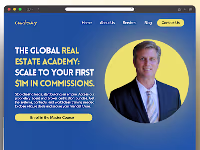 Real Estate Coaching Academy - Complete Platform Build & Launch