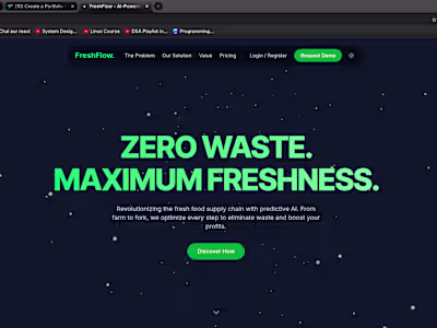 This is a startup website