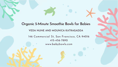 BabyBowls Business Card Back