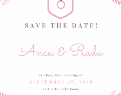 Sample Wedding Announcement Design
