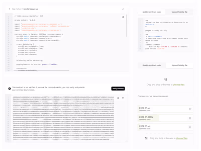 Some components for the Blockchain explorer.