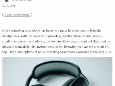 The top three noise-canceling headphones 2024