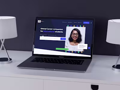 Career enhancement platform for International UI UX case study …