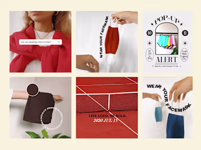Social Media Management and Branding for a Loungewear brand
