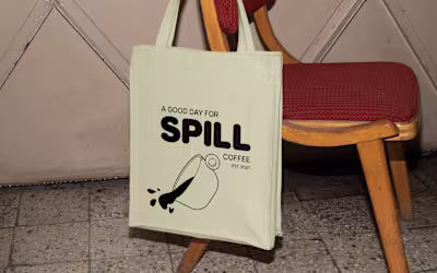 Spill coffee
