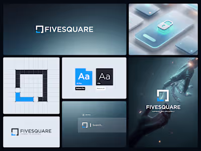 Logo for FIVESQUARE, AI company