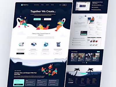 Celeb Farm - Landing Page