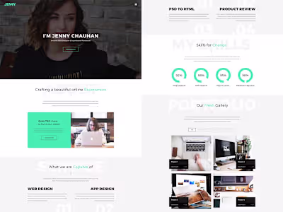 JENNY - Portfolio One Page Template