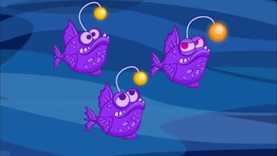 AnglerFish Emotions animation: Idle, Angry, and Happy
