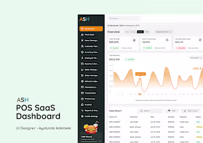 POS SaaS Dashboard UI Design