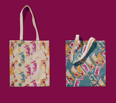 Beachside Cafe Pattern Illustrations