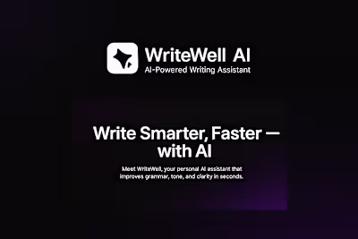 Responsive Landing Page Design for WriteWell AI