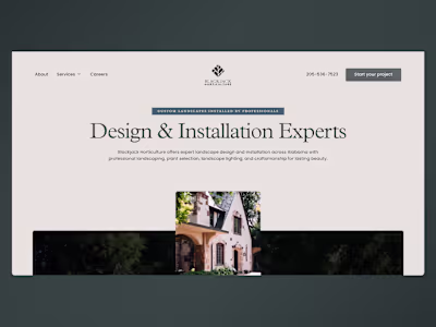 Blackjack Horticulture Website