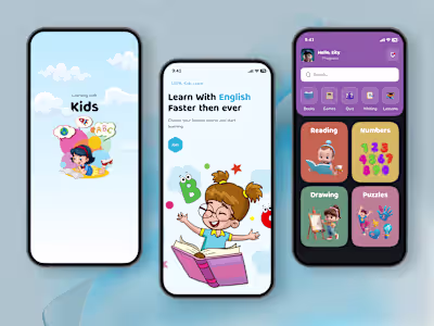 Kids Learning App UI Exploration