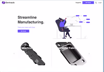  Ovrtrack: Streamlined Supply Chain Management for Manufacturing