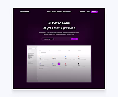 Collaborify - landing page & framer development