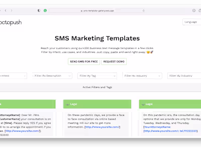 SMS Marketing Templates