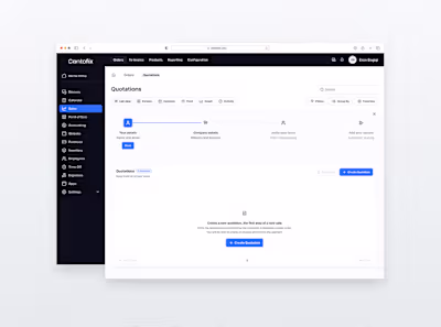 UX/UI Design for Dashboard CRM 
