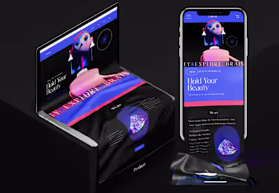 Diamond Beauty Brand Website Design