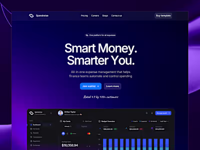 Framer SAAS website development