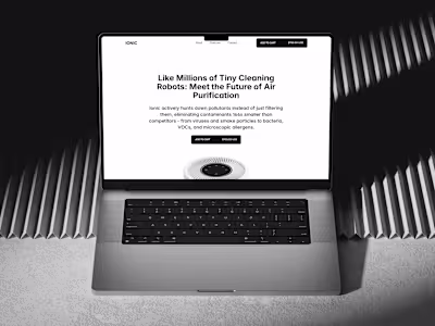 Improve the visual design of the IONIC website.