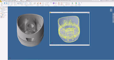 Bespoke lightweight race piston design